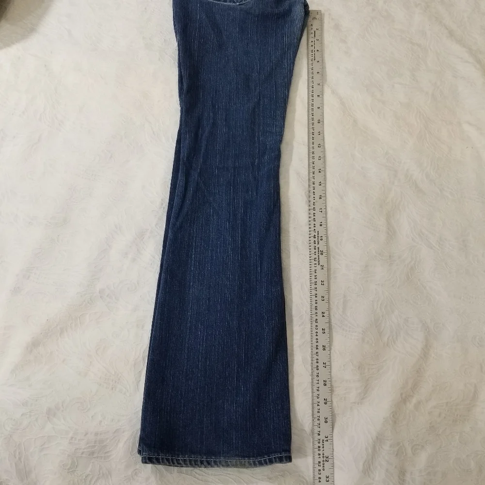 TRUE RELIGION Becky Sz 29 jeans crystal bling Jeans made in USA  flap Pocket Y2k - Picture 15 of 16